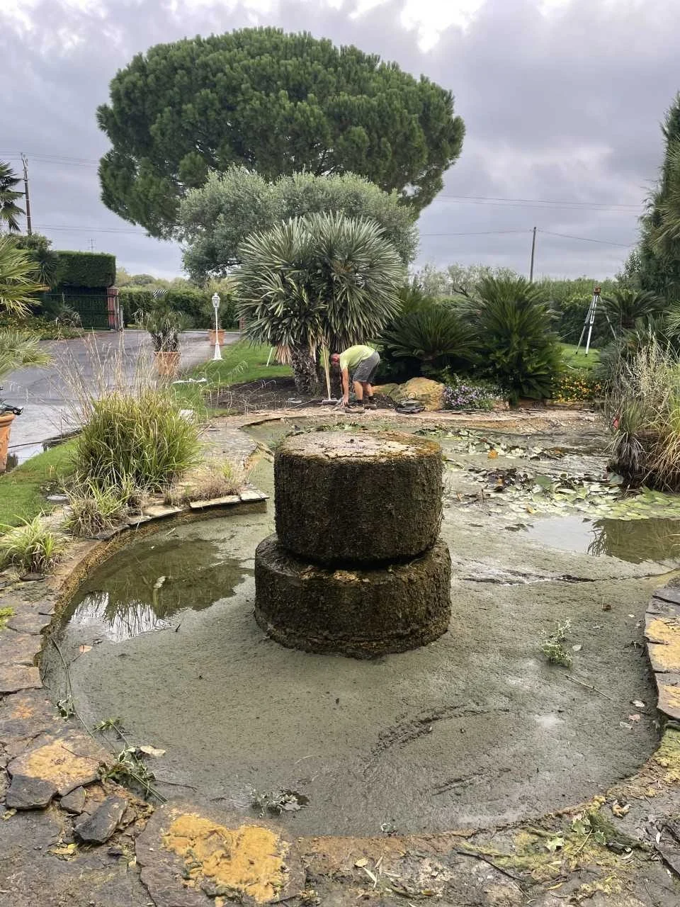 Photo AVANT — le bassin avant travaux
